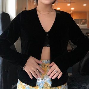 🖤 SWEET VTG VELVET CARDIGAN 🖤